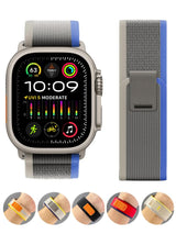 Trail strap for Apple Watch Ultra 2 band 49mm 44mm 45mm 40mm 41mm 38mm 42mm 45 44mm bracelet iWatch series 8 9 7 6 5 3 see Orange Beige Orange Beige 42 44 45 49mm - 45-Degree Angle