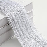 String Curtains Door Mosquito Net, Elegant Divider Tassel Curtain for Home Decor, Partition Curtain for Doors and Windows, White (100x200cm) - Side View