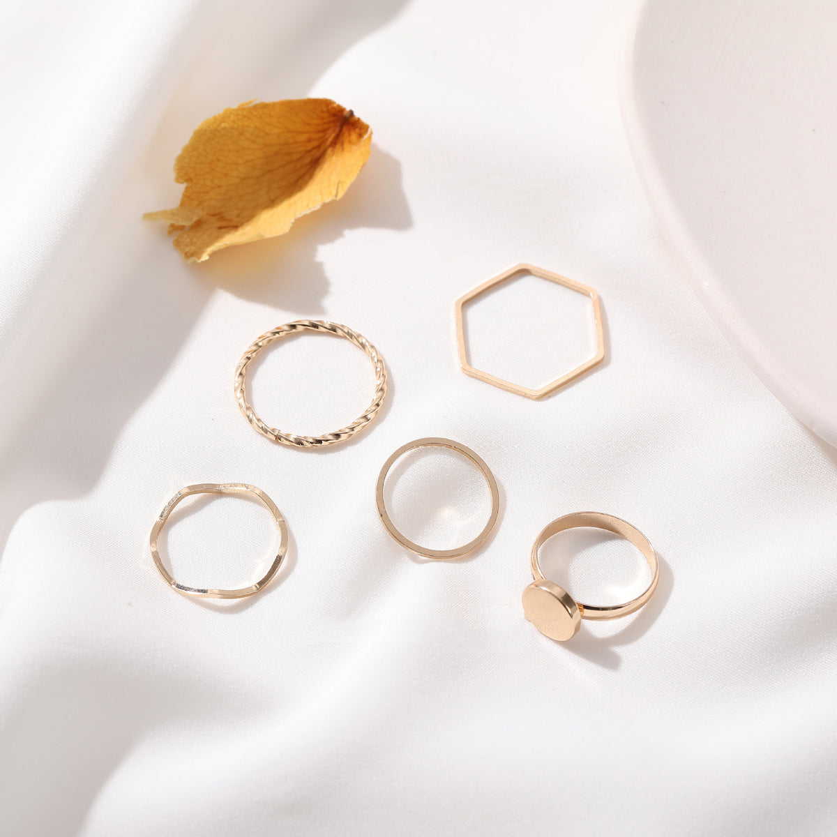 Fashion women's ring open ring led ring little finger ring set Amazon ZCR015