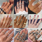 Fashion women's ring open ring led ring little finger ring set Amazon ZCR015