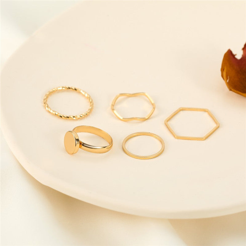 Fashion women's ring open ring led ring little finger ring set Amazon ZCR015