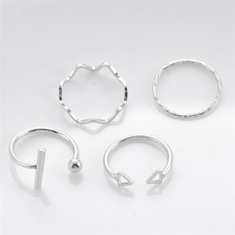 Fashion women's ring open ring led ring little finger ring set Amazon ZCR015