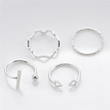 Fashion women's ring open ring led ring little finger ring set Amazon ZCR015 - Close-Up Angle