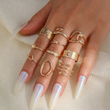 Fashion women's ring open ring led ring little finger ring set Amazon ZCR015