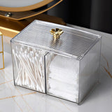 Makeup Storage Organizer Bathroom Jar Cotton Swabs Storage