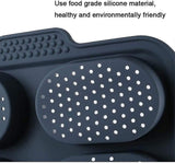 Mini baguette baking tray, bread crisping tray, non-stick perforated - Top-Down View