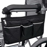 Bag for (black, 32.5 x 18 cm) wheelchair with pockets