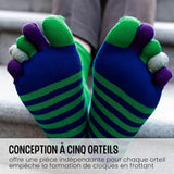 Men's 5 Finger Socks with Split Toe Socks, Sports Five Finger Socks for Men - Front View