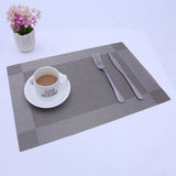 PVC Non-Slip PVC Placemats Set Heat Resistant Placemats Dining Table Kitchen Mat (Set of 4) Gold - 45-Degree Angle