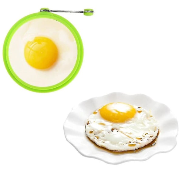 pcs silicone egg ring, egg rings non-stick, egg cooking rings, perfect fried shape or pancake rings