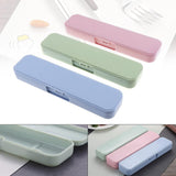 Portable Cutlery Box - Set of 3, Perfect for Camping, Traveling and More (Multicolor) - Side View