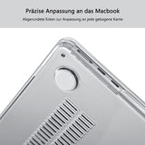 Case compatible with NEW MacBook Air 13.6 inch M2 A2681, 2022 release, ultra-thin smooth hard shell protective case, crystal clear - Side View