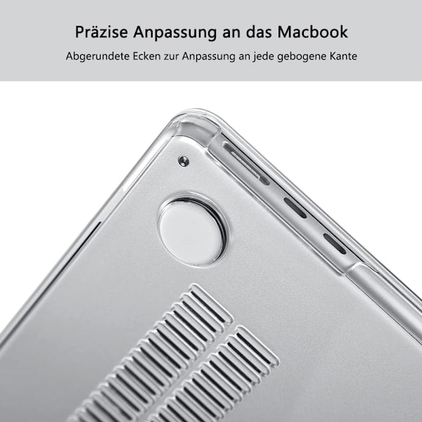 Case compatible with NEW MacBook Air 13.6 inch M2 A2681, 2022 release, ultra-thin smooth hard shell protective case, crystal clear