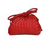 Cloud Backpack 2024 New Style Bag Ladies Cow Leather Crinkle Dumpling Bag Ladies Handbag Shoulder Bag MJ51 White 22*9*14cm