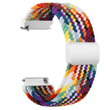 20mm Braided Sololoop for Garmin Vivoactive 5/3/3 Music Band Wristband for Garmin VivoMove3/Trend/Sport Venu SQ/SQ2/2plus Strap Rainbow Rainbow 20mm