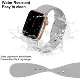 3-pack straps compatible with Apple Watch bracelet iWatch Series 8 7 6 5 4 3 Ultra SE(2/1), 42mm/44mm/45mm-S, Black/White/Gray - Side View