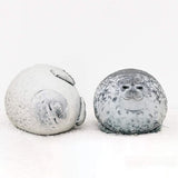 60cm seal pillow, chubby blob seal pillow Cute seal stuffed animal cotton plush toy Pillow Co - Front View