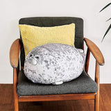 60cm seal pillow, chubby blob seal pillow Cute seal stuffed animal cotton plush toy Pillow Co - Side View