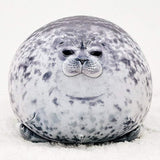 60cm seal pillow, chubby blob seal pillow Cute seal stuffed animal cotton plush toy Pillow Co - Top-Down View