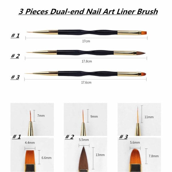 2pcs Polygel Brush and Picker with Double Ends, 2 in 1 Design Polygel_max