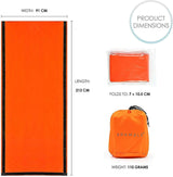 4x Outdoor Emergency Thermal Waterproof Sleeping Bag Camping Survival Bivvy Sack - Side View