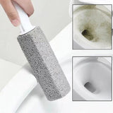 Pumice Toilet Brush Household Toilet Bowl Cleaning Limesc - Gray 3.8*3.8*23.5CM - Front View