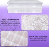 18-Compartment Snack Box, 2 Pieces Snack Plates with Lids for Candy, Nuts, Snacks, Adjustable Plastic Storage Box for Jewelry, Transparent Sorting Boxes 18 compartments-2 pieces - 45-Degree Angle