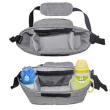 Baby Organizer Stroller Accessories Bag Large Space for All Strollers（Black）