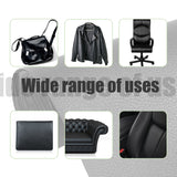 INF Self-Adhesive Repair Patch Faux Leather 50x138 cm Black - Rear View
