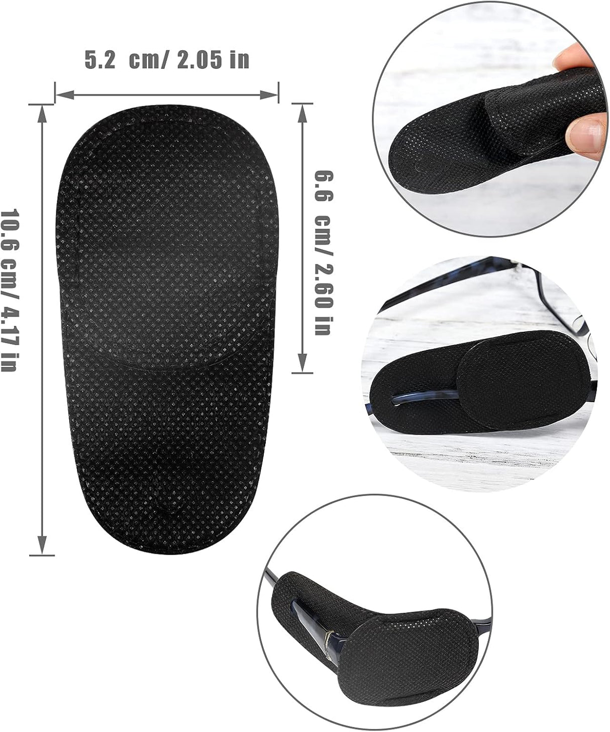 Pieces Eye Patches for Glasses, Reusable Eye Patches for Covering