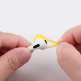 sets of earplugs for Airpods Pods 3 silicone ear caps Bluetooth compatible headphones Earplugs Ear cushions Ultra-thin anti-slip Blue red yellow Blue red yellow - Top-Down View