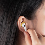 sets of earplugs for Airpods Pods 3 silicone ear caps Bluetooth compatible headphones Earplugs Ear cushions Ultra-thin anti-slip Blue red yellow Blue red yellow - Close-Up Angle