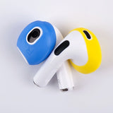 sets of earplugs for Airpods Pods 3 silicone ear caps Bluetooth compatible headphones Earplugs Ear cushions Ultra-thin anti-slip Blue red yellow Blue red yellow - Extra Image