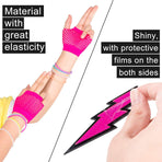 Women's 80s Neon Accessories Dance Hen Party Masquerade Retro Rose Red Rose Red