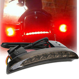 Motorcycle Mount XL883 1200 LED Tail Light Rear Black - Side View
