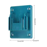 Set of 6 battery holders for Makita batteries: drill, wall mount for Makita drills 14.4V 18V wall storage tool - 45-Degree Angle