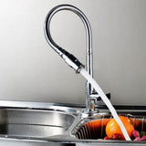 Outdoor Faucet - 360° Kitchen Mixer Flexible Neck Laundry Room Faucet Bar Garden Outdoor Faucet - Side View