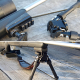 Sling Swivel Stud Picatinny Rail Adapter Rifle Bipod 20mm connection - 45-Degree Angle