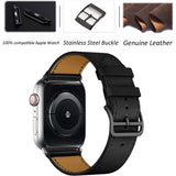 Black/Brown Compatible with Apple Watch Strap 38/40/41 mm, Leather