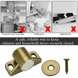 pcs magnets for cabinet doors, magnetic door lock, magnetic door closer with 4 washers and 12 screws, magnetic cabinet closure for furniture, wardrobe, cupboard
