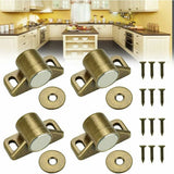pcs magnets for cabinet doors, magnetic door lock, magnetic door closer with 4 washers and 12 screws, magnetic cabinet closure for furniture, wardrobe, cupboard
