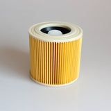 2x Cartridge Filter for Vacuum Cleaner, Compatible with Kärcher WD2 WD3 MV3 MV2 A2004 A2054 A2204 A2656 - Top-Down View