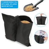4-pack tent weights sandbags, heavy foot bag for legs - 45-Degree Angle