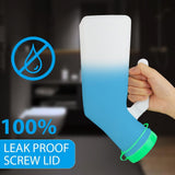 Urinal Bottle for Men, Glow-in-the-Dark 1000ml Pee Bottle for Travel & Incontinence Green - Front View