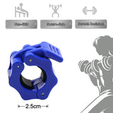 pcs Gym Barbell Clamps Quick Release Barbell Collar Clamps for - 45-Degree Angle