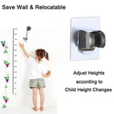 Adjustable Shower Head Holder, Self-Adhesive Handheld Shower Holder with 3M Sticker, Reusable, Durable, Waterproof, Wall Mount for Bathroom