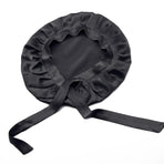 Sleeping Cap in Real Silk - Protects Hair While You Sleep black