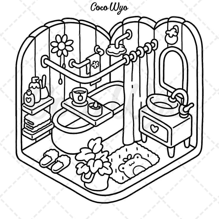 Coloring Book for Adults and Teens, Super Cute Patterns for Relaxation