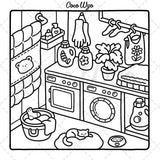 Coloring Book for Adults and Teens, Super Cute Patterns for Relaxation - Top-Down View