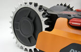 Worx Landroid Robotic Lawn Mower Pulley Sprocket Studs Anti-Slip Wheels-L Type 225mm, 2pcs - Side View